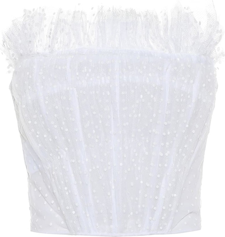 Philosophy Di Lorenzo Serafini Embroidered chiffon bustier