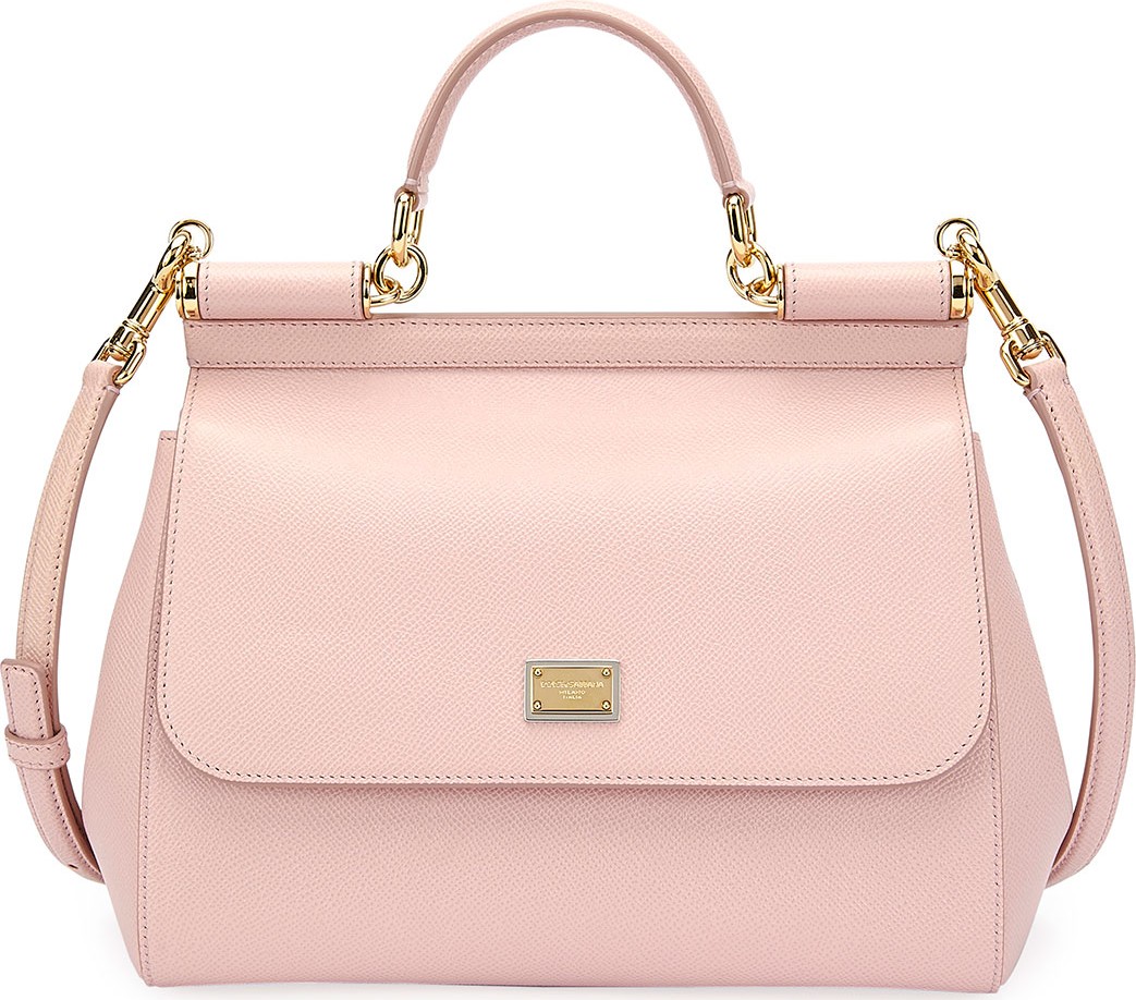 Dolce & Gabbana Sicily Medium Calf Leather Satchel Bag