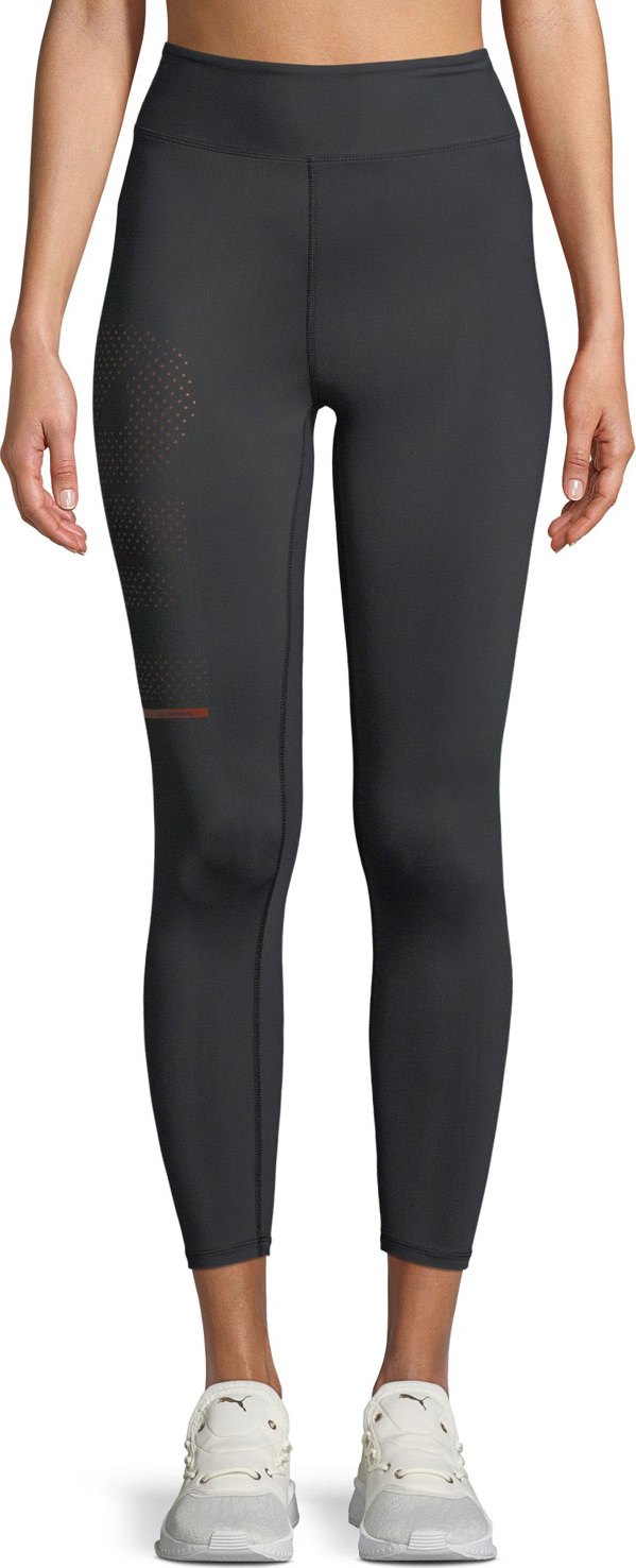 P.E Nation The Countdown High-Waist 7/8 Leggings w/ Micro-Star Print