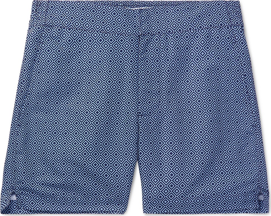 Frescobol Carioca Classic Slim-Fit Mid-Length Printed Swim Shorts