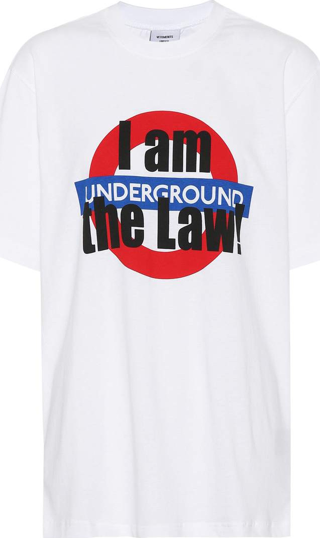 Vetements Printed cotton T-shirt