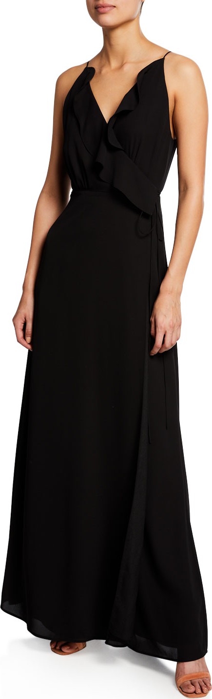 WAYF The Jamie Lace-Up Maxi Dress