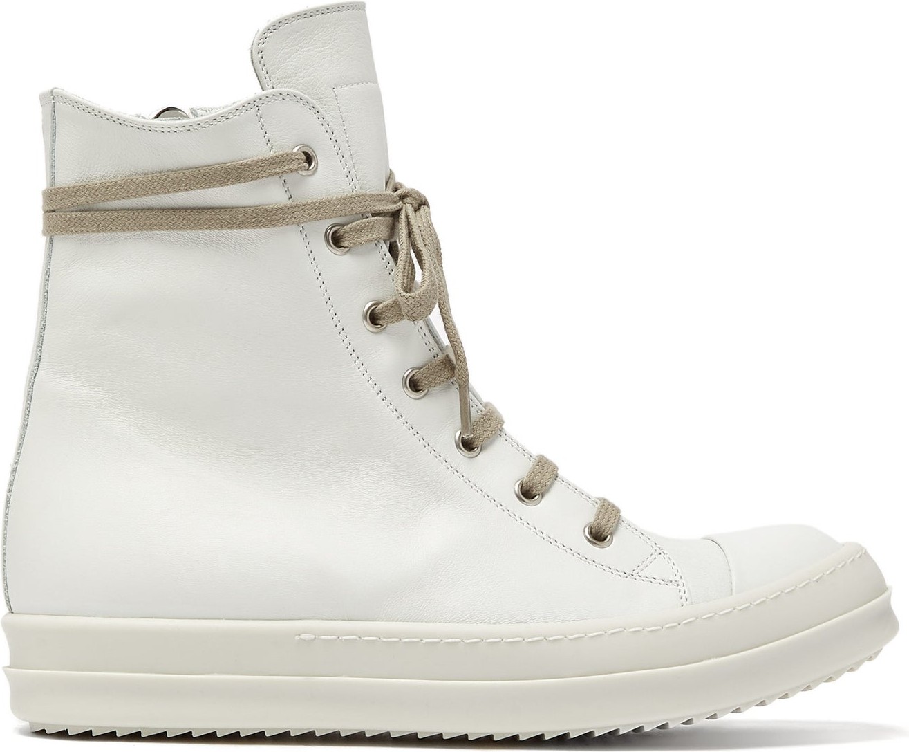 Rick Owens Leather high-top trainers