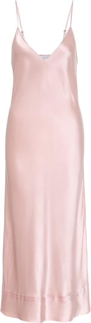 Lee Mathews Stella silk-satin slip dress