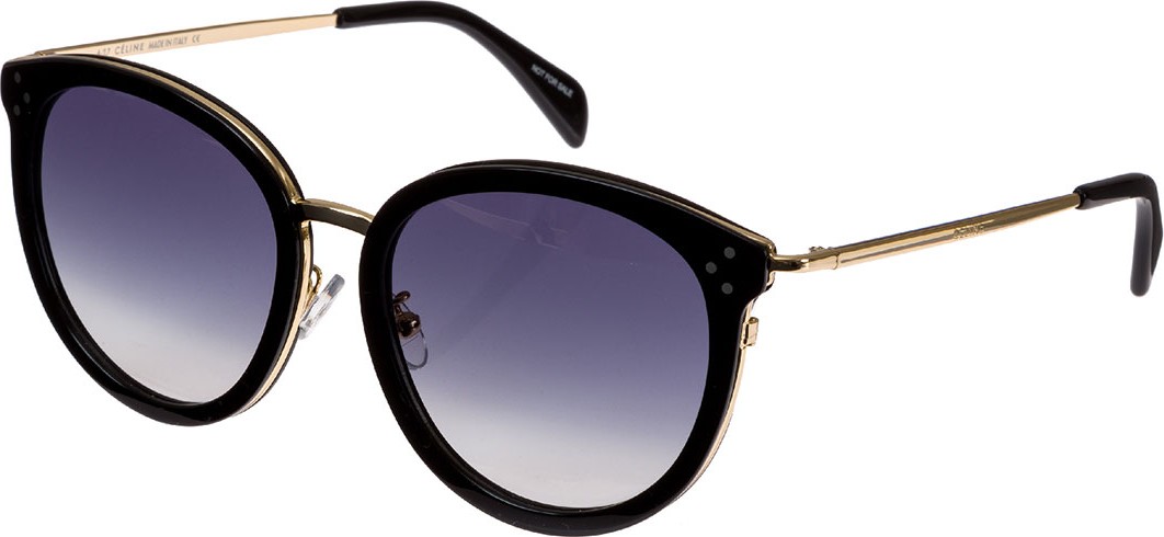 Celine Round Acetate & Metal Gradient Sunglasses