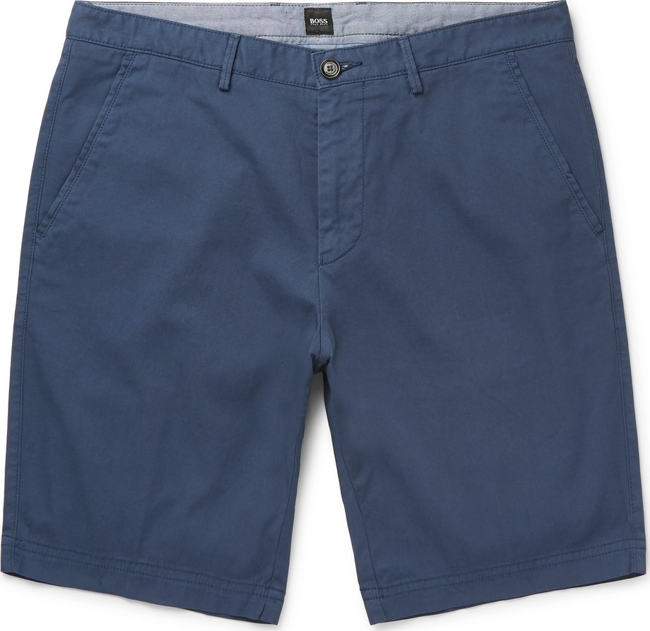 HUGO BOSS Stretch-Cotton Twill Shorts