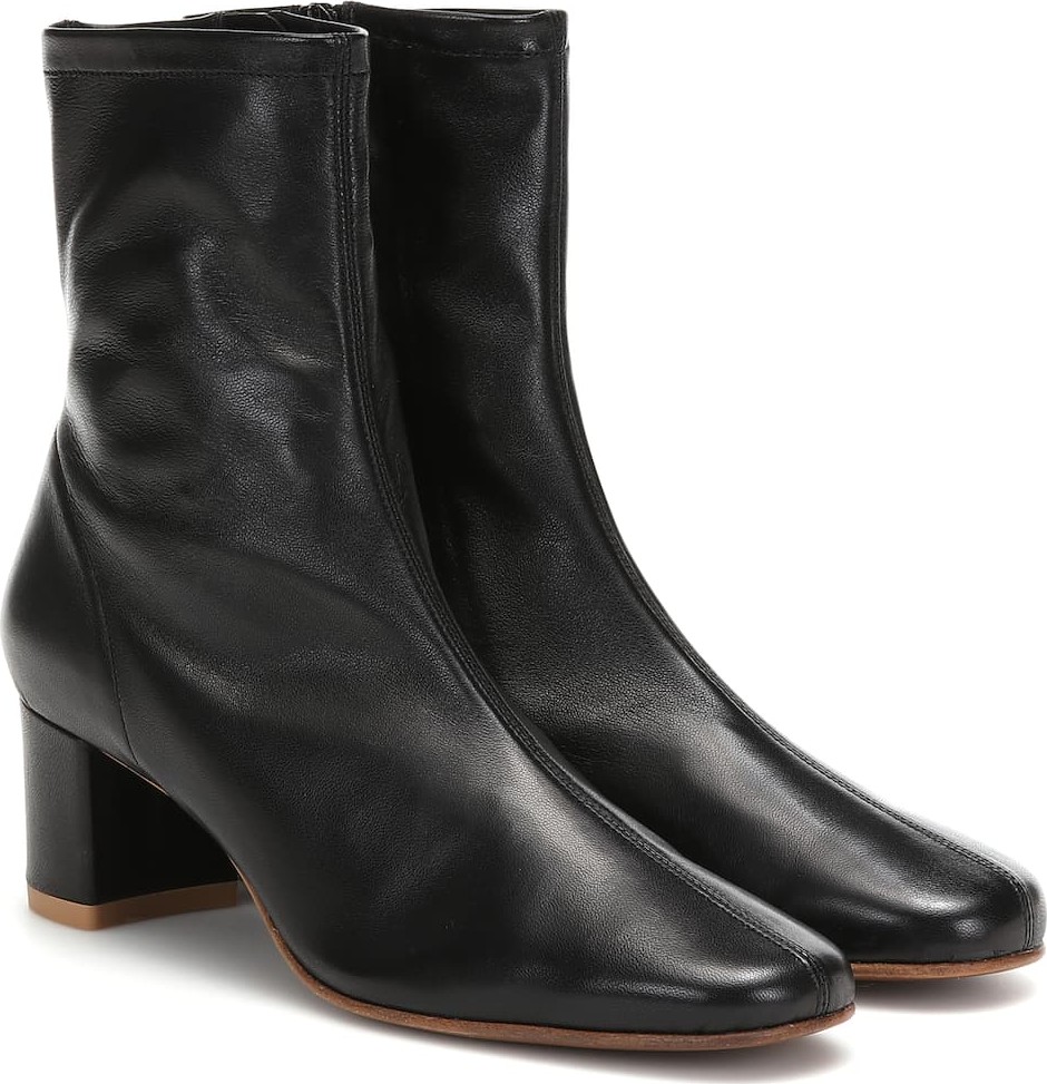 By Far Sofia leather ankle boots