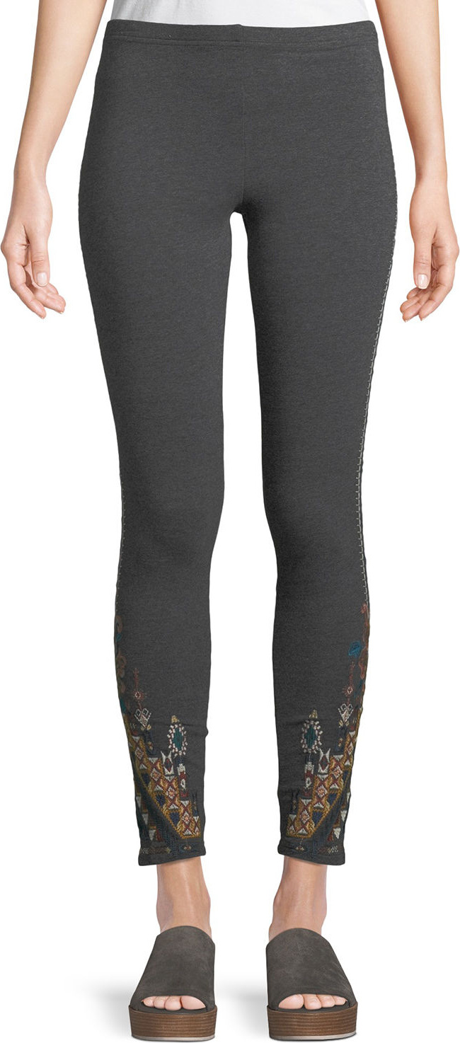 Johnny Was Nala Leggings with Embroidery