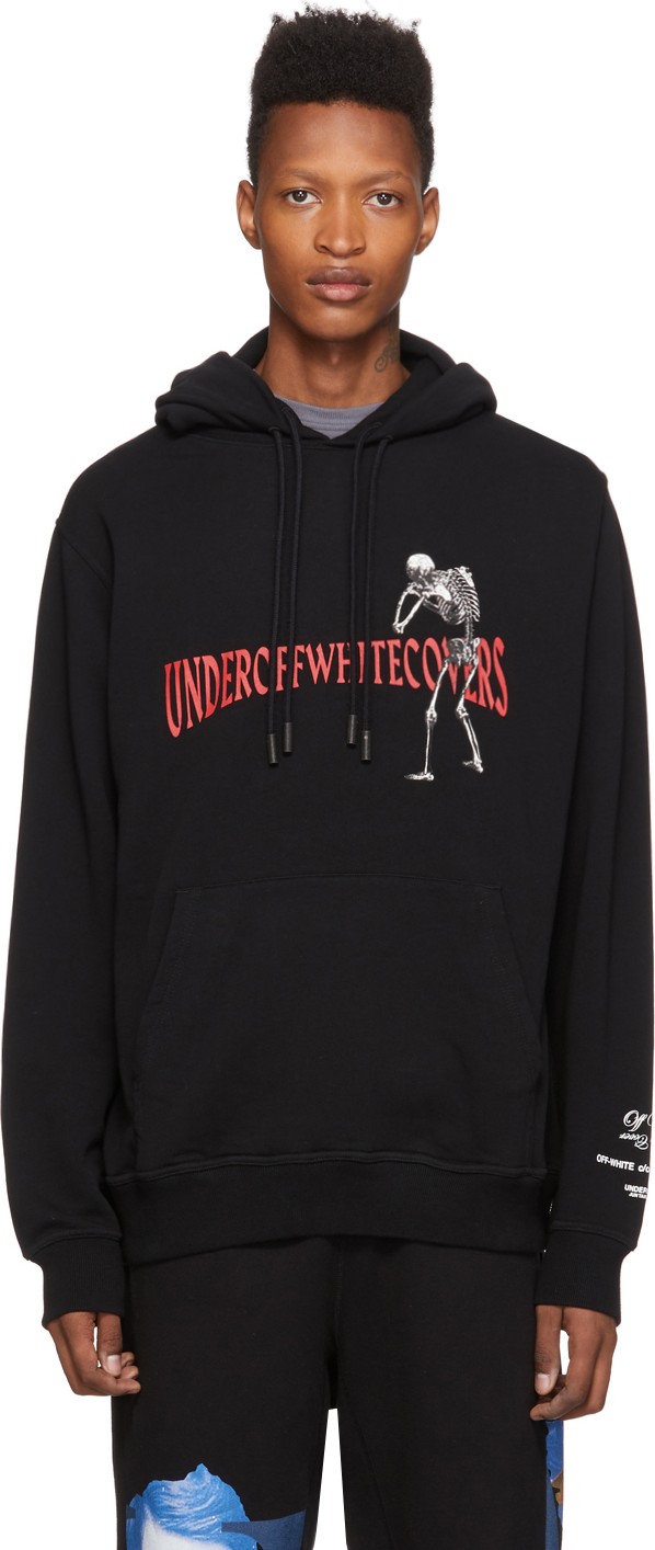 Off White Black Undercover Edition Skeleton RVRS Arrows Hoodie