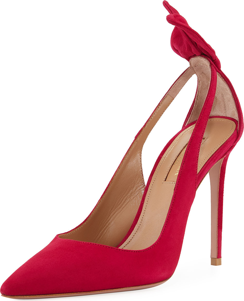 Aquazzura Deneuve Suede 105mm Pumps