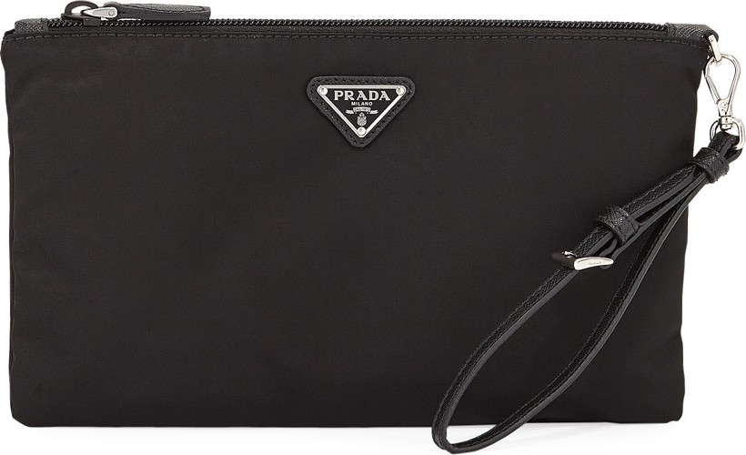 Prada Vela Wristlet Travel Pouch Bag