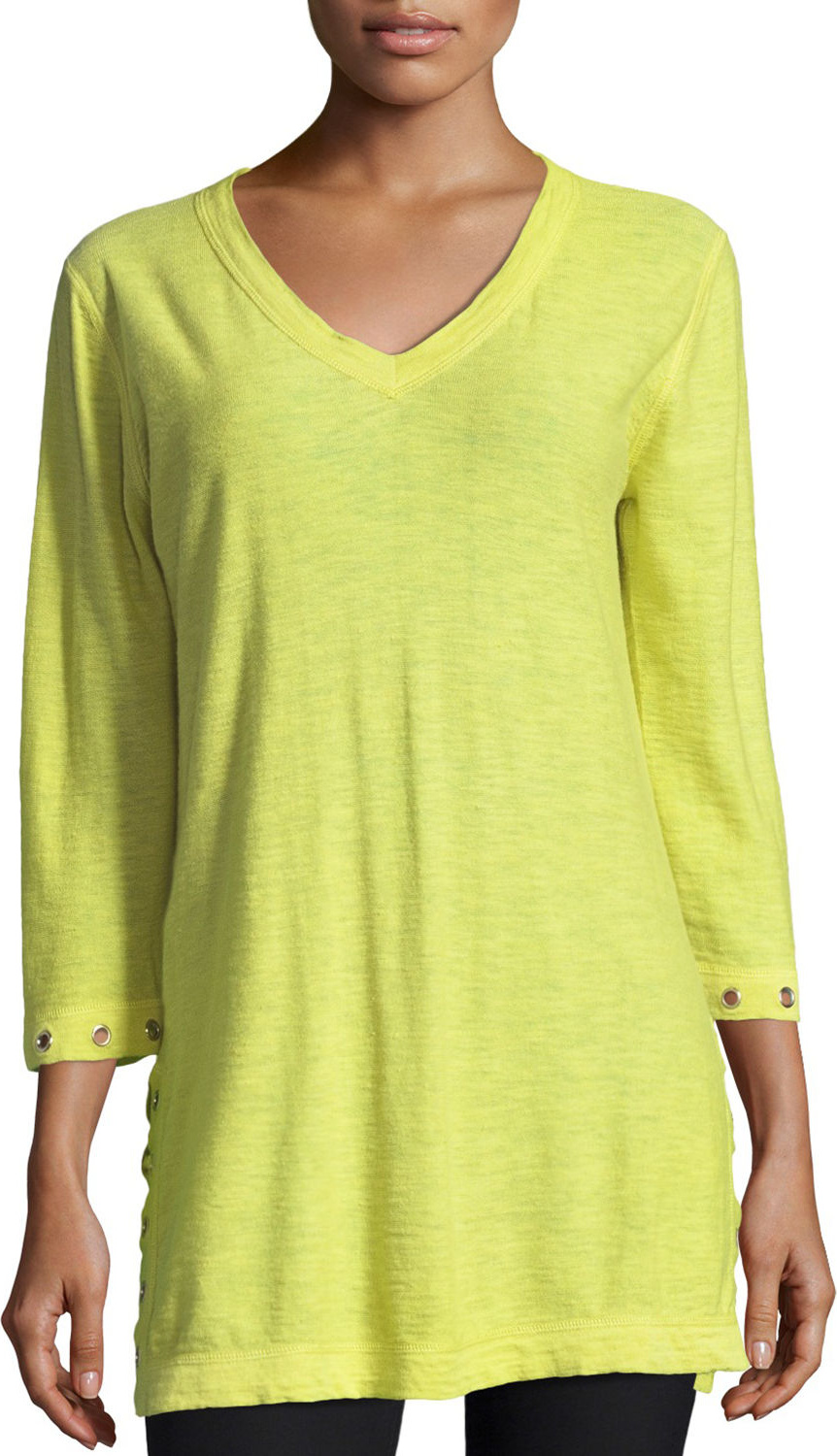 Belford 3/4-Slub V-Neck Sweater