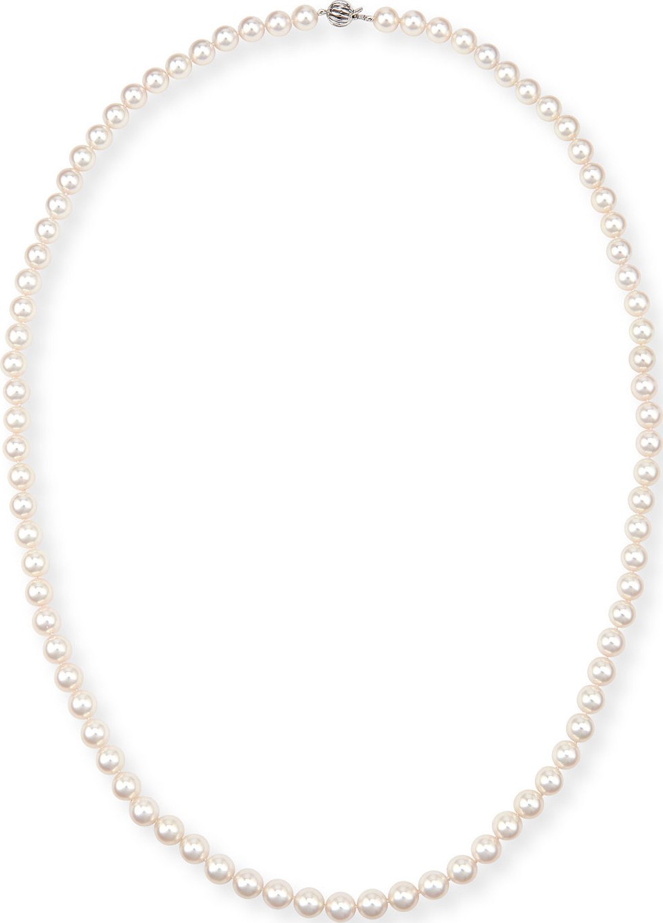 Assael Single-Strand Akoya Pearl Necklace, 33"