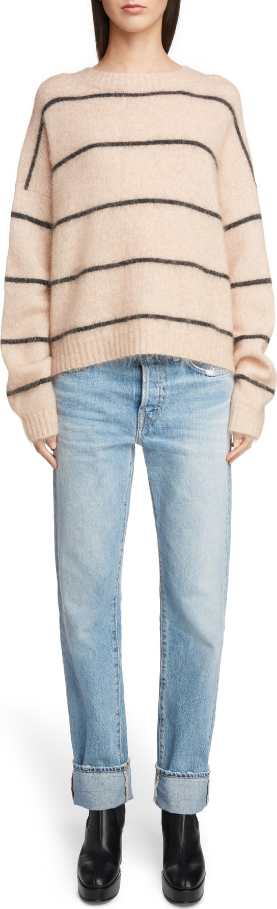 Acne Studios Thin Stripe Oversized Sweater