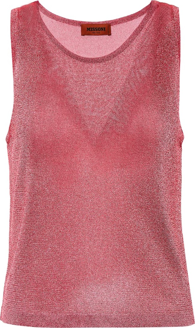 Missoni Metallic knit top