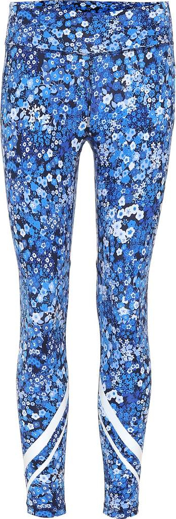 Tory Sport Chevron floral printed leggings
