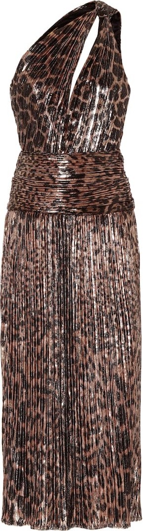 Saint Laurent Leopard-print velvet dress