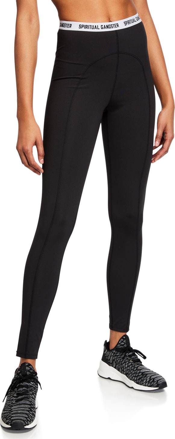 Spiritual Gangster Saya Logo-Waistband Leggings