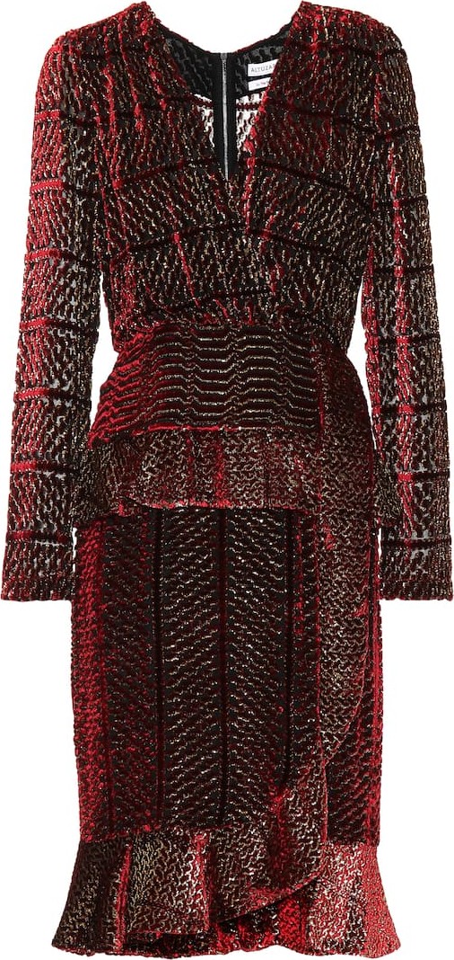 Altuzarra Farley velvet and silk dress