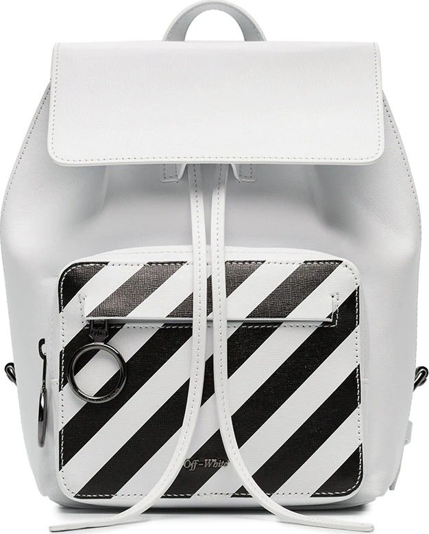 Off White Diagonal Backpack