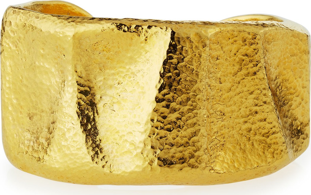 Jose & Maria Barrera Hammered 24K Gold-Plated Bangle
