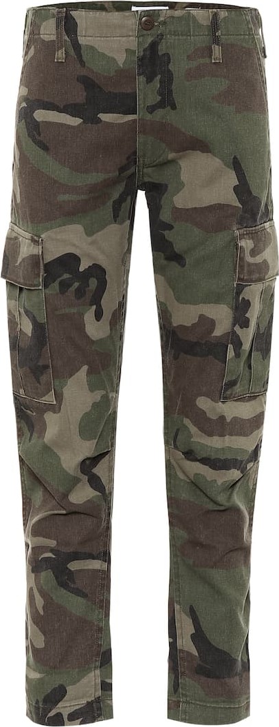 RE/DONE Camo twill cargo pants