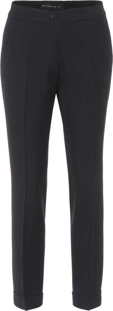 Etro Wool-blend crêpe pants