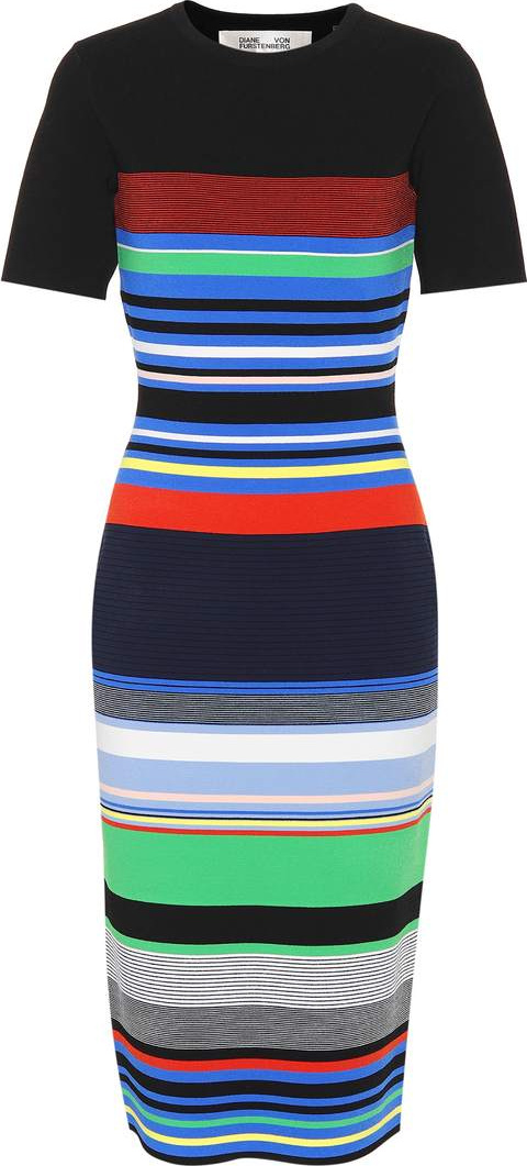 DIANE von FURSTENBERG Striped knit dress
