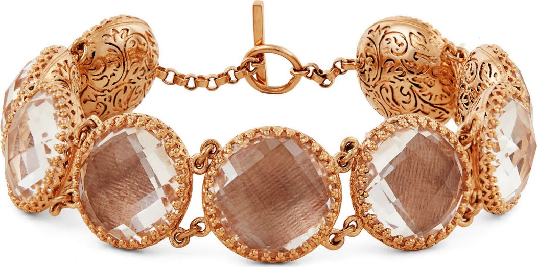 Larkspur & Hawk Olivia Button Bracelet, Fawn