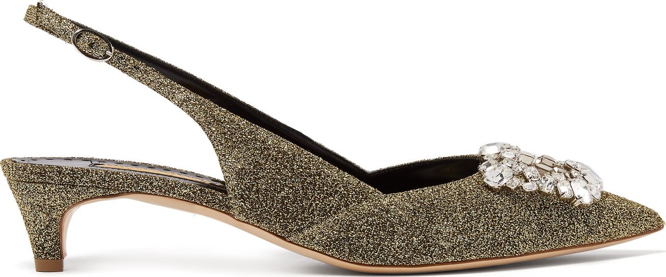 Rupert Sanderson Misty crystal-embellished pumps
