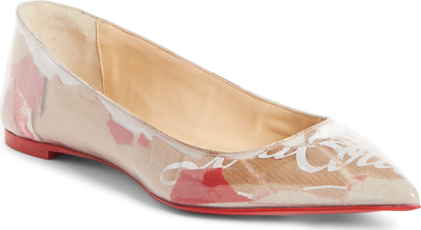 Christian Louboutin Ballalla Kraft Logo Flat
