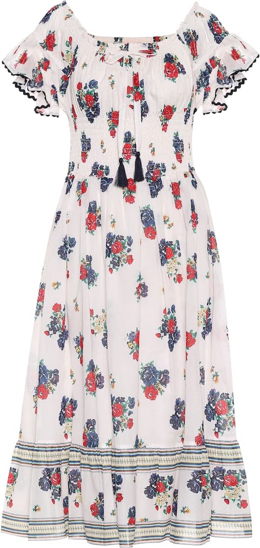Tory Burch Meadow Folly cotton voile midi dress