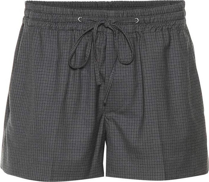 Miu Miu Plaid wool shorts