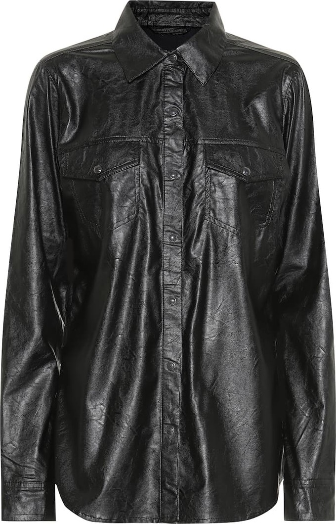 J BRAND Perfect faux leather shirt
