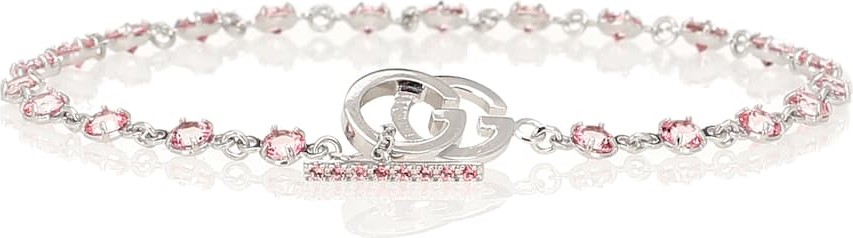 Gucci GG white-gold and topaz bracelet