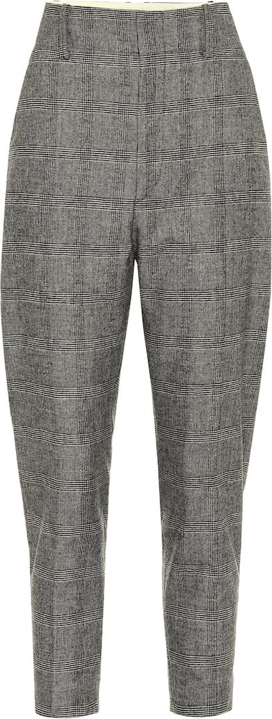 Isabel Marant Etoile Noah checked straight pants