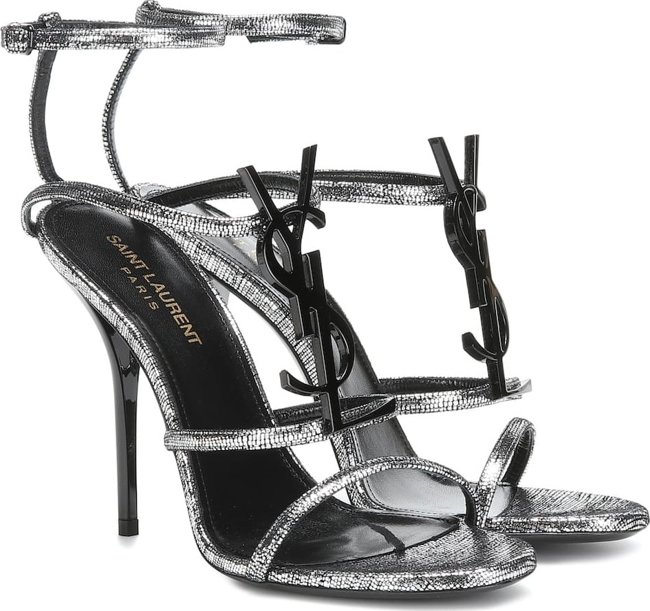 Saint Laurent Cassandra 110 leather sandals