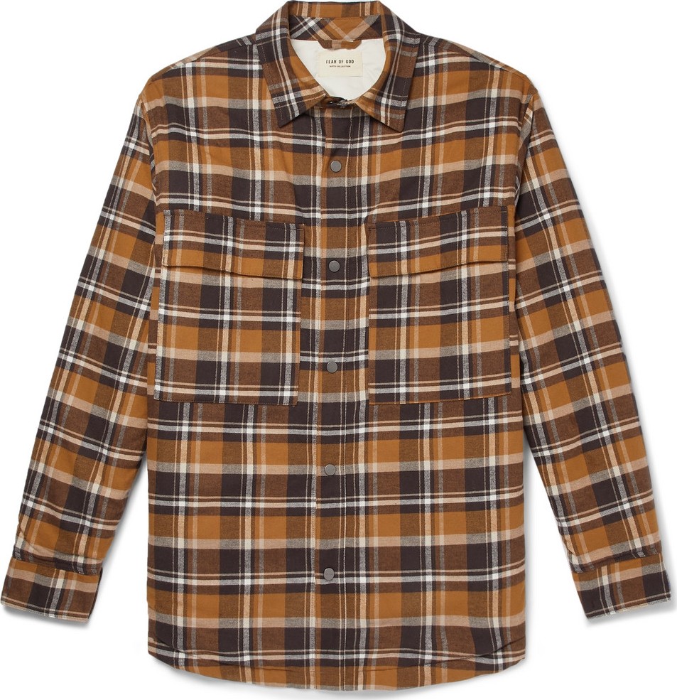 Fear of God Checked Cotton-Flannel Overshirt