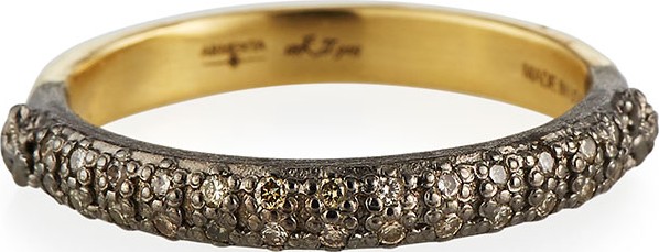 Armenta Old World Halfway Diamond Stack Ring  Size 6.5