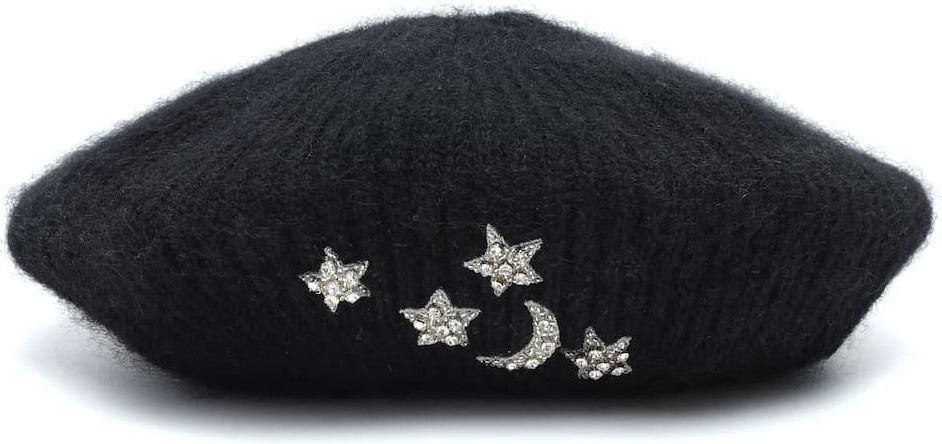 Jennifer Behr Exclusive to Mytheresa – Embellished mohair beret