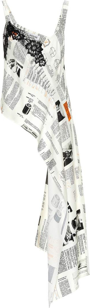 Monse Asymmetric printed top