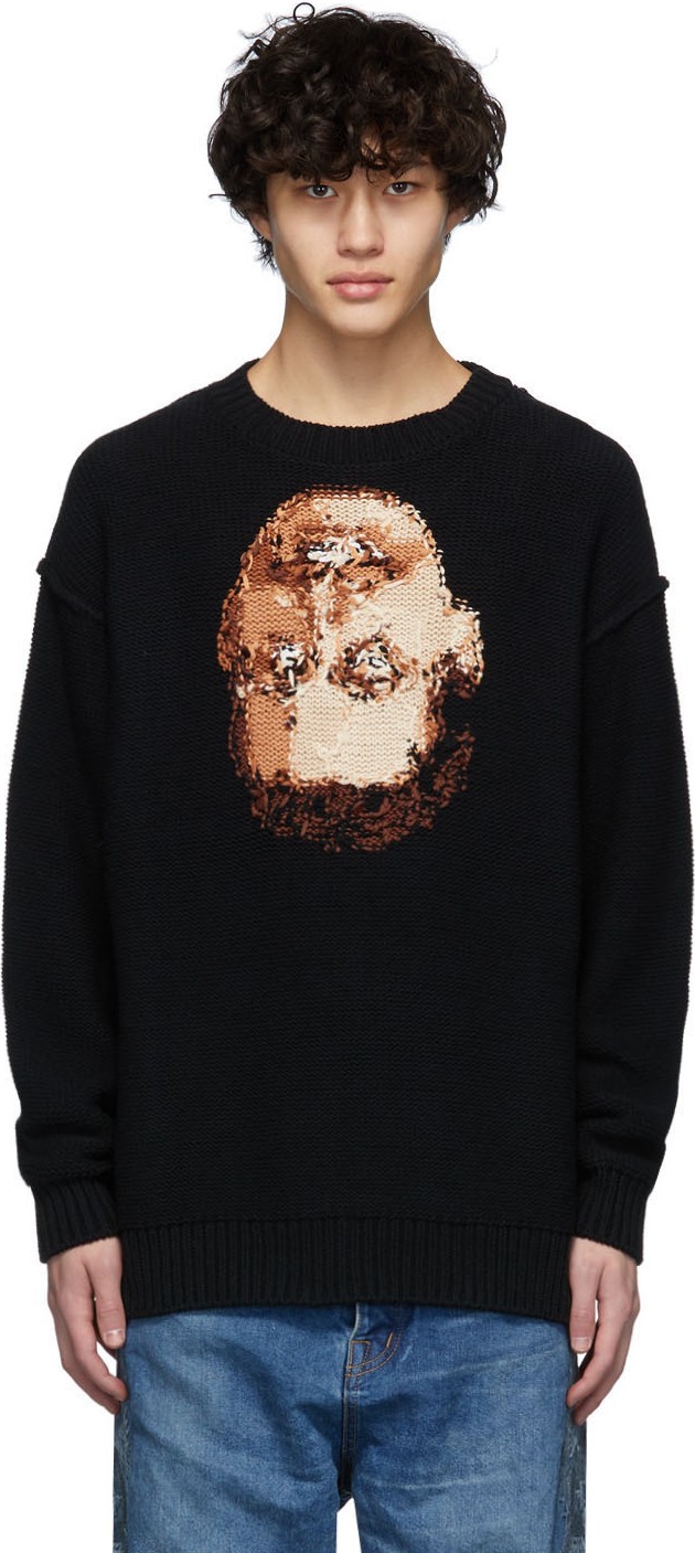 Doublet Black Acting Someone Sweater