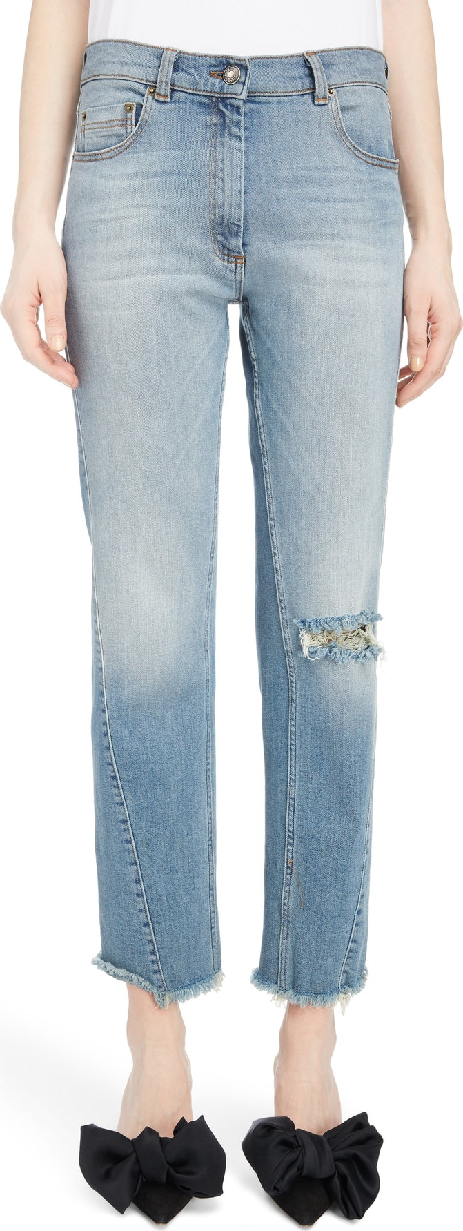 Magda Butrym Curved Seam Straight Leg Jeans