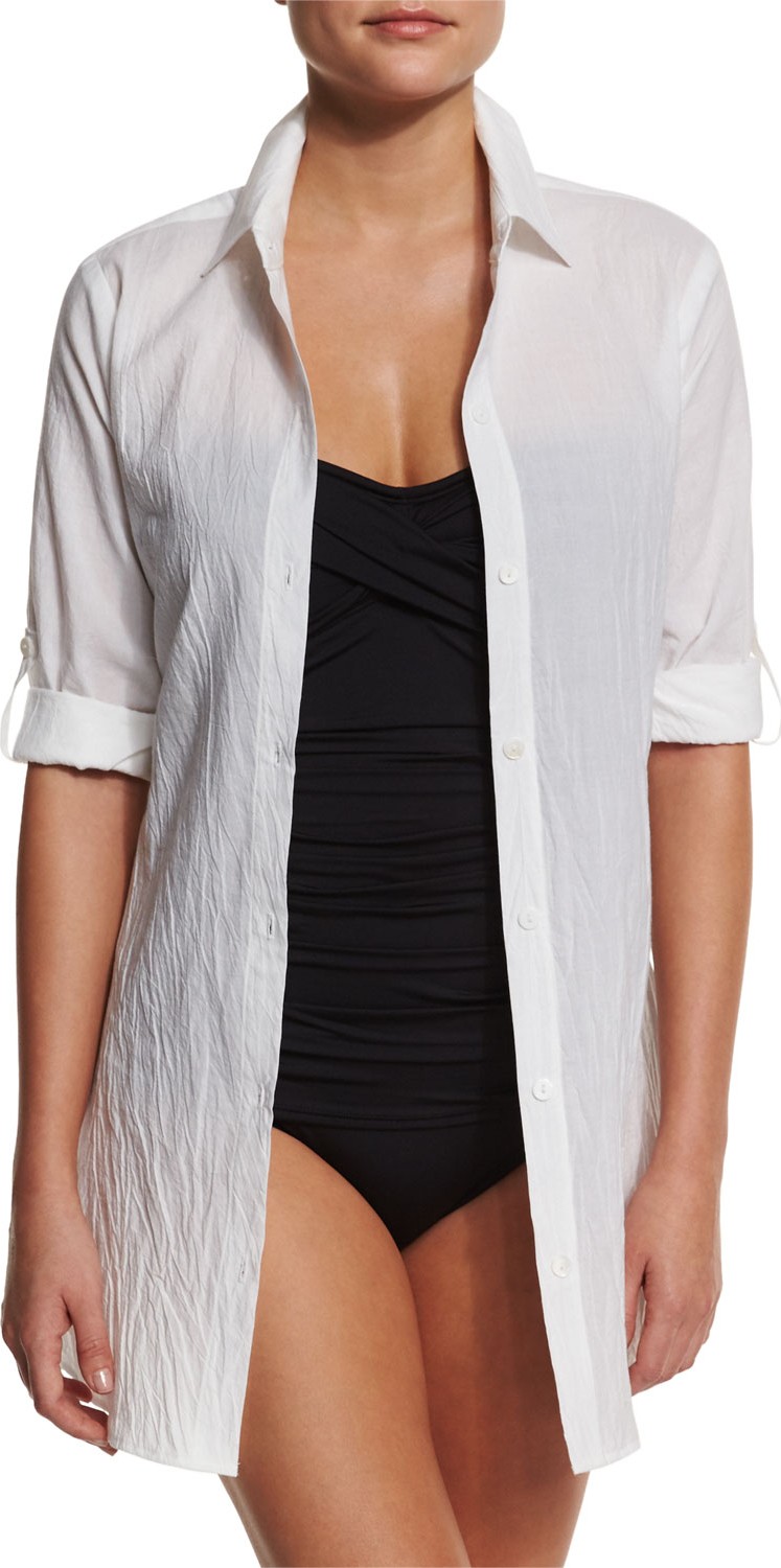 Tommy Bahama Button-Down Boyfriend Shirt, Women's