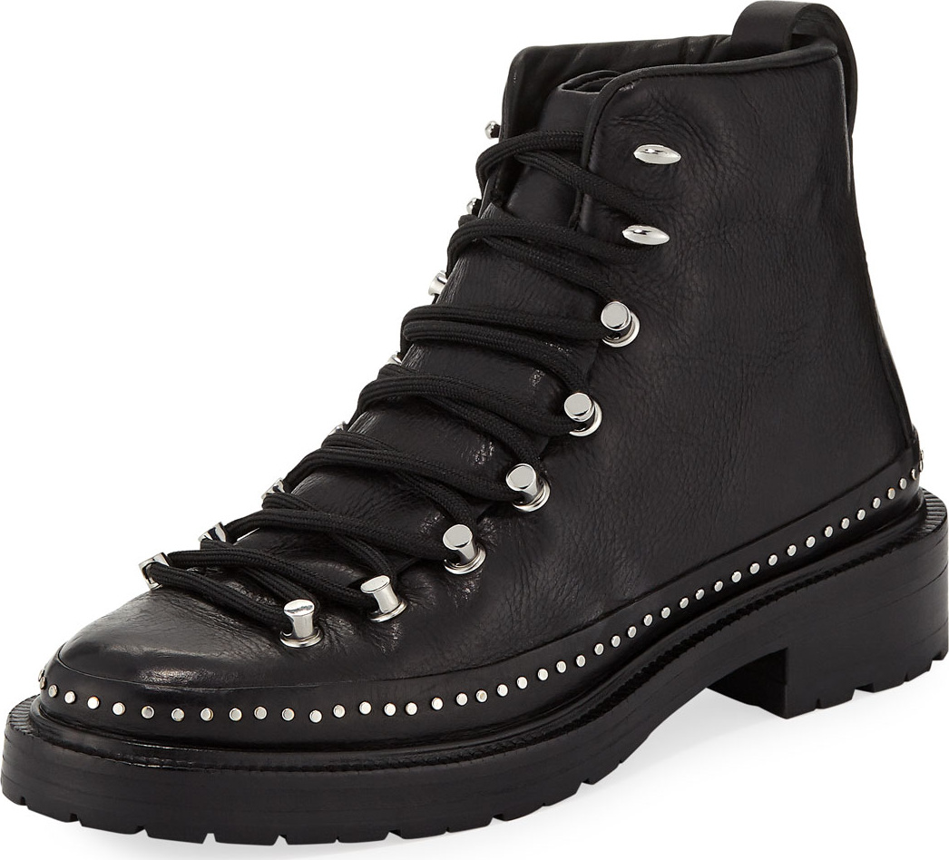 Rag & Bone Compass Studded Leather Hiker Boots