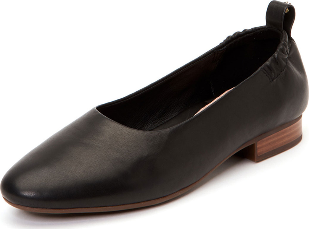 Taryn Rose Bess Leather Ballet Flats with Contoured Arch Support