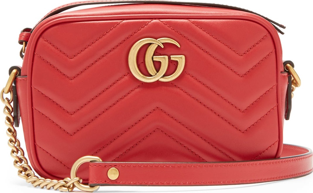 Gucci GG Marmont mini quilted-leather cross-body bag