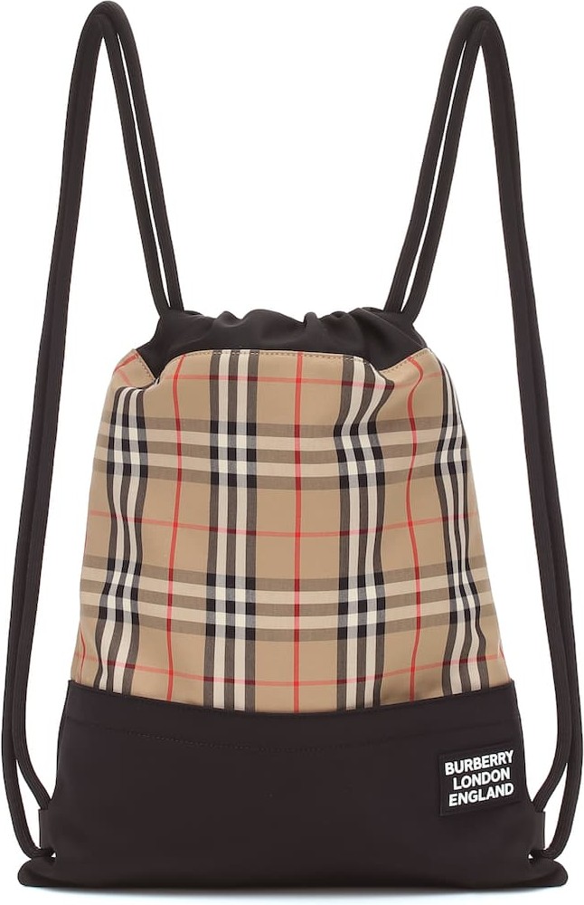 Burberry London England Check drawstring backpack Burberry London England Check drawstring backpack