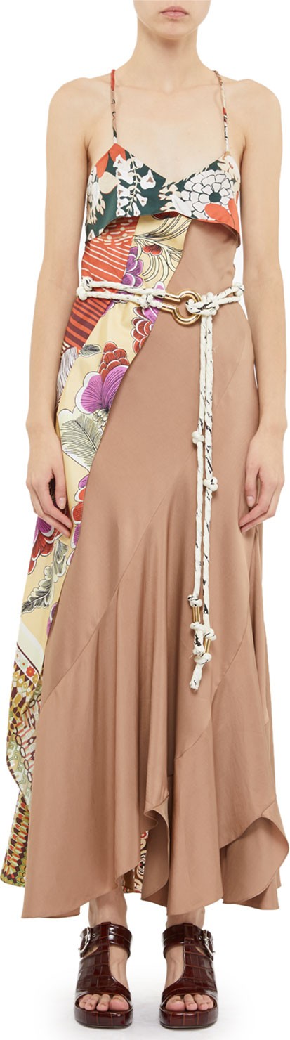 Chloe Twisted Horse-Print Rope Belt