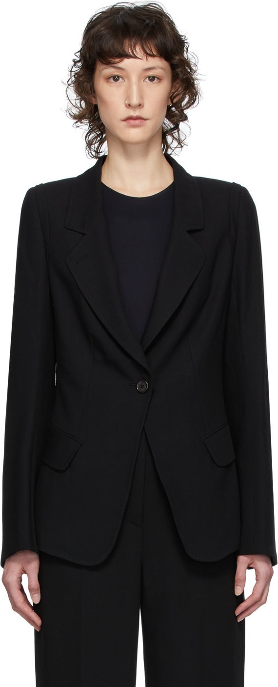 Ann Demeulemeester Black Lightlaine Blazer